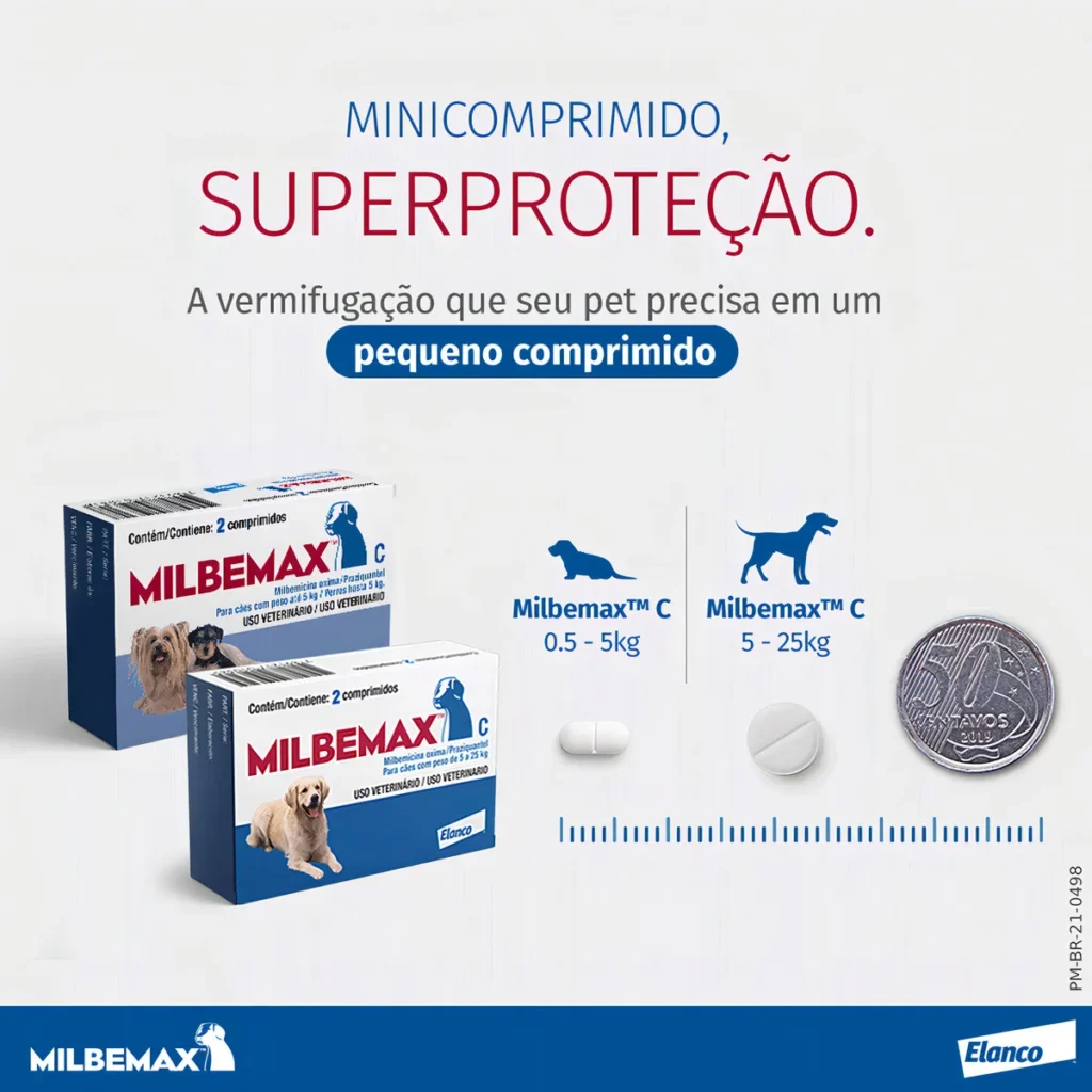 Drontal ou Milbemax qual melhor vermífugo para cachorro 2026